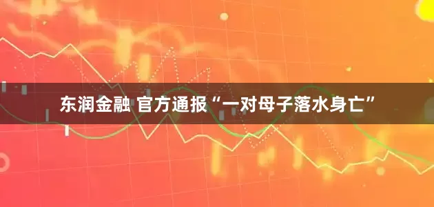 东润金融 官方通报“一对母子落水身亡”