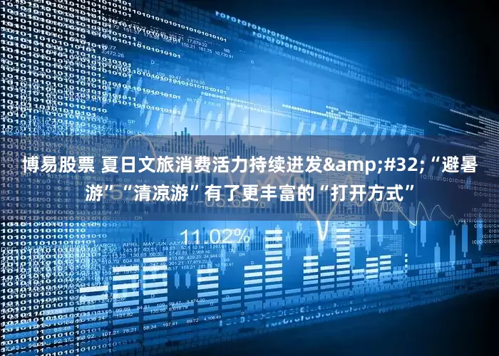 博易股票 夏日文旅消费活力持续迸发&#32;“避暑游”“清凉游”有了更丰富的“打开方式”